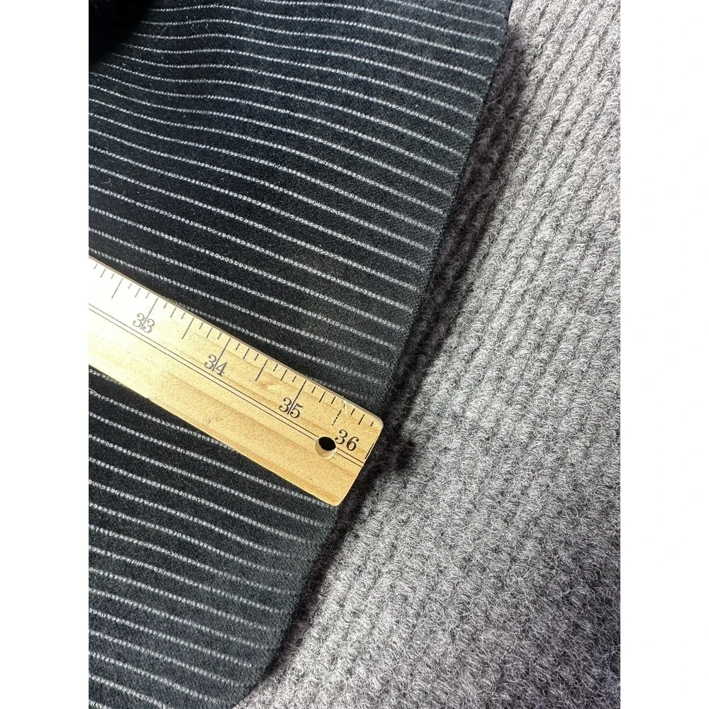 Calvin Klein Blazer Mens 48XL Black Velvet‎ Pinstripe 3 Button Sport Coat